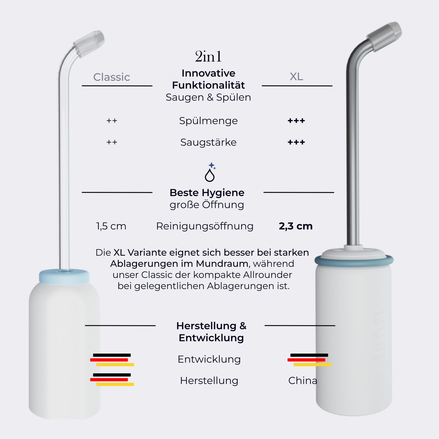 2in1 Mandeldusche XL