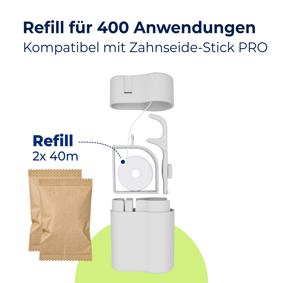 Vegane Zahnseide 2x40m
