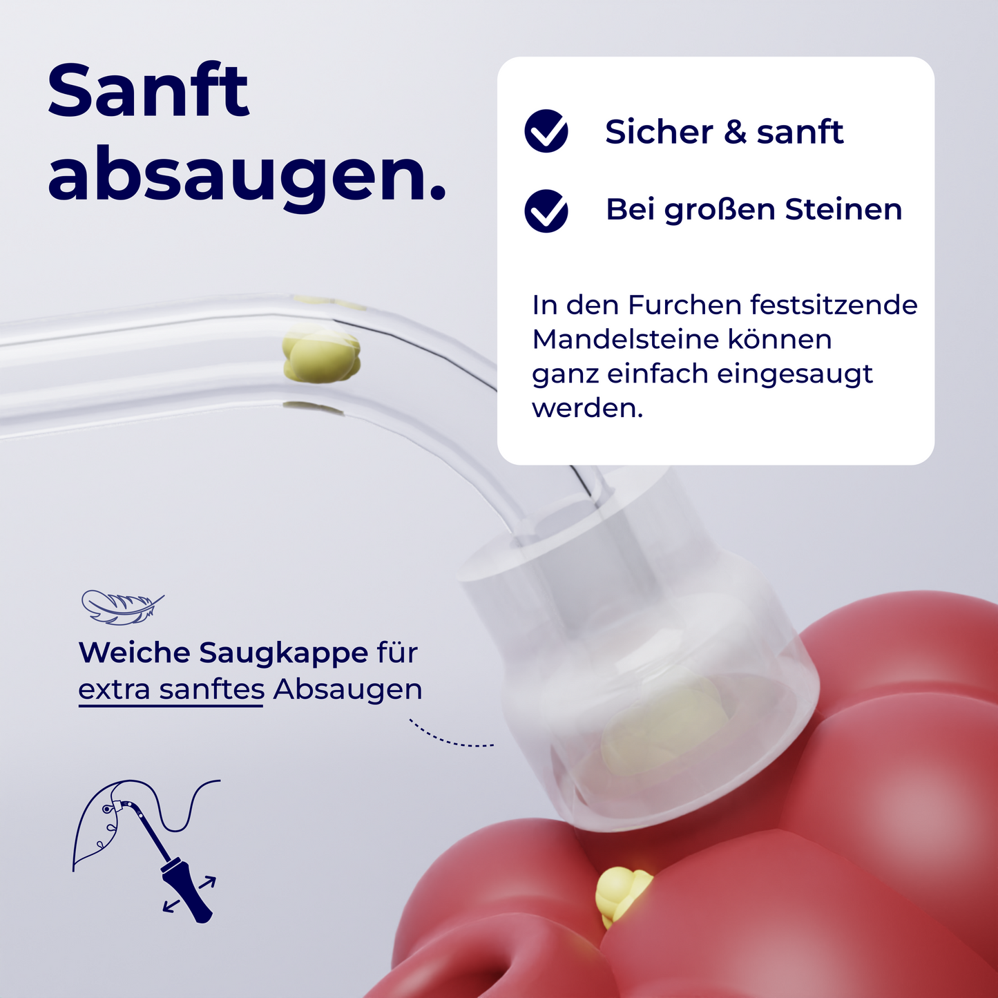 2in1 Mandelstein Schröpfglas & Munddusche