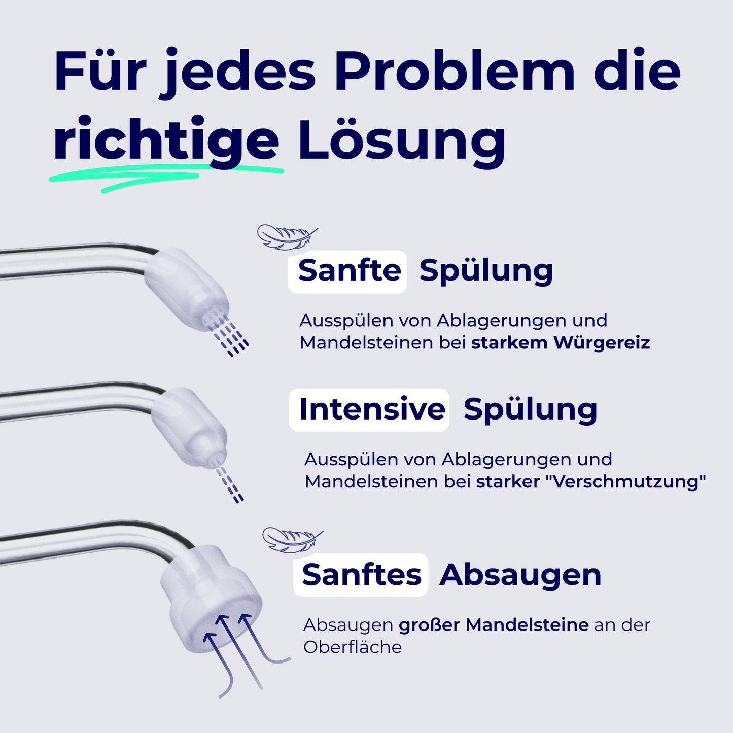 2in1 Mandelstein Schröpfglas & Munddusche