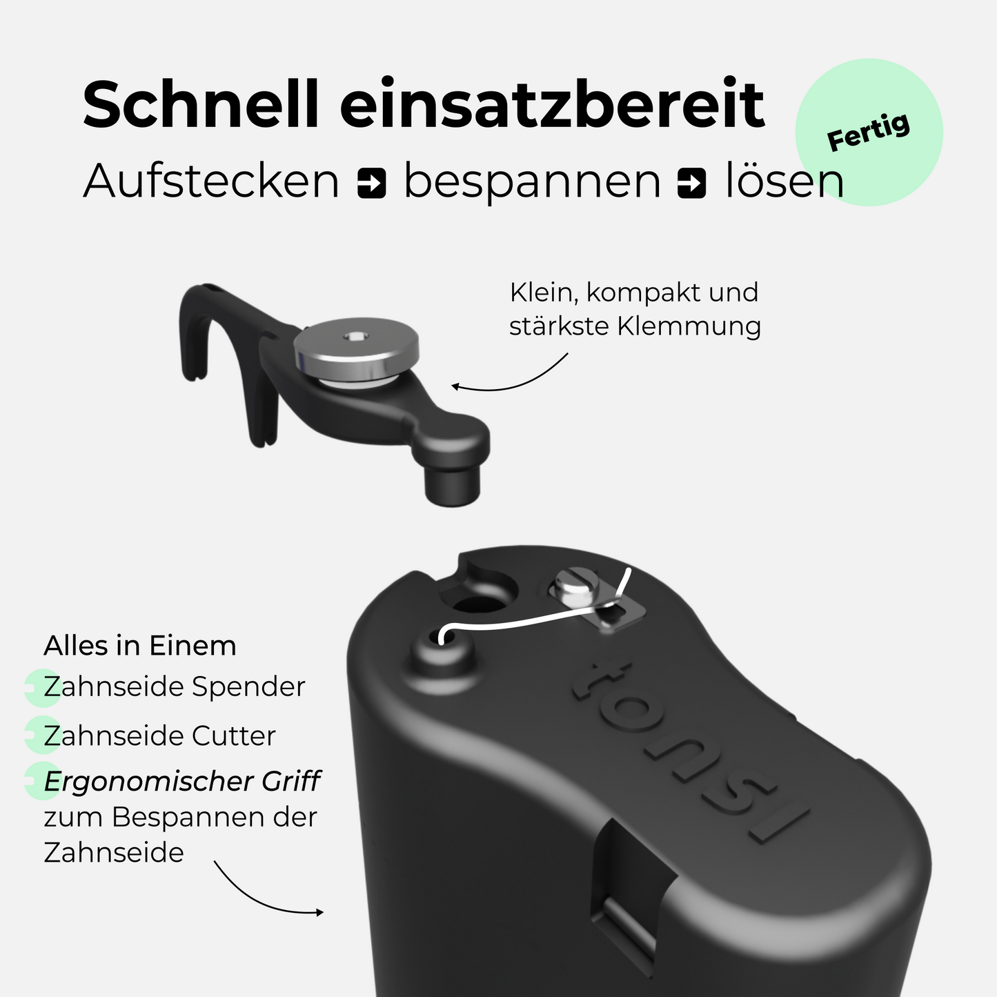 Zahnseide-Stick wiederverwendbar
