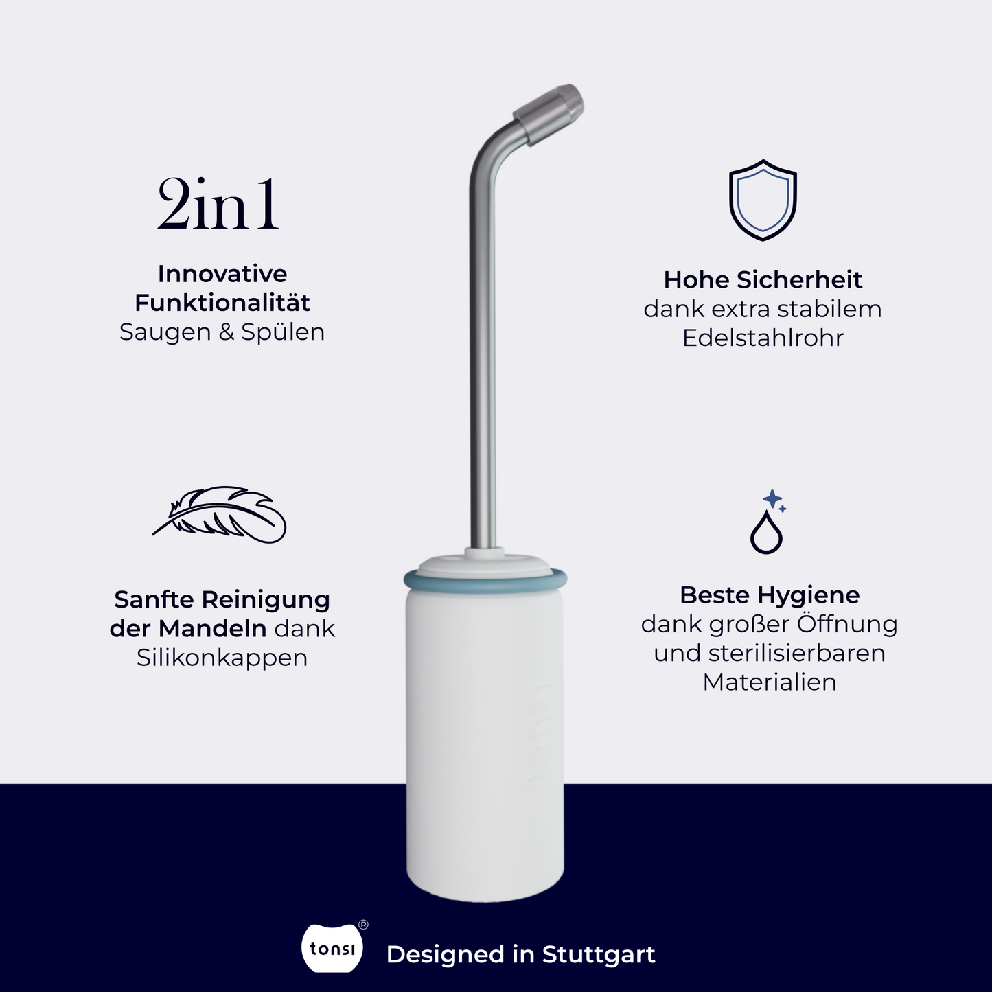 2in1 Mandeldusche XL