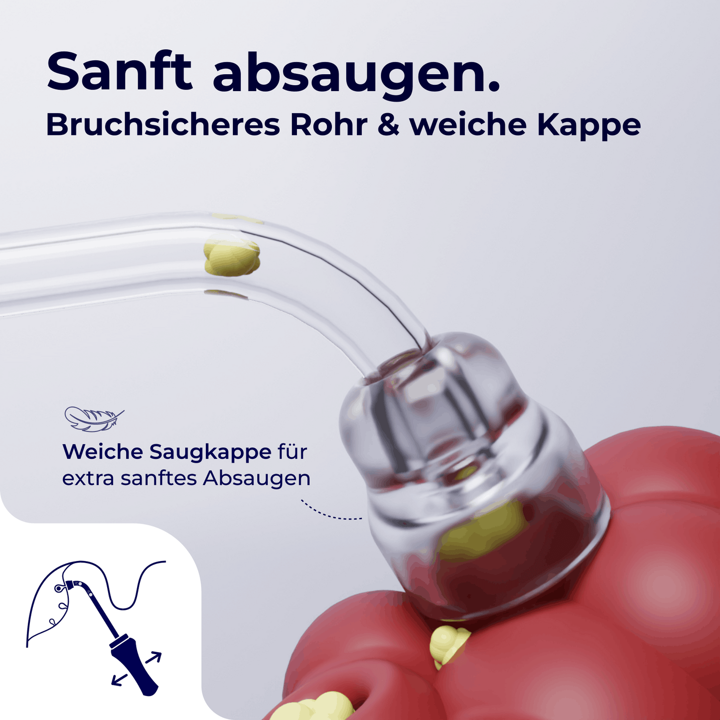 2in1 Mandelstein Schröpfglas & Munddusche