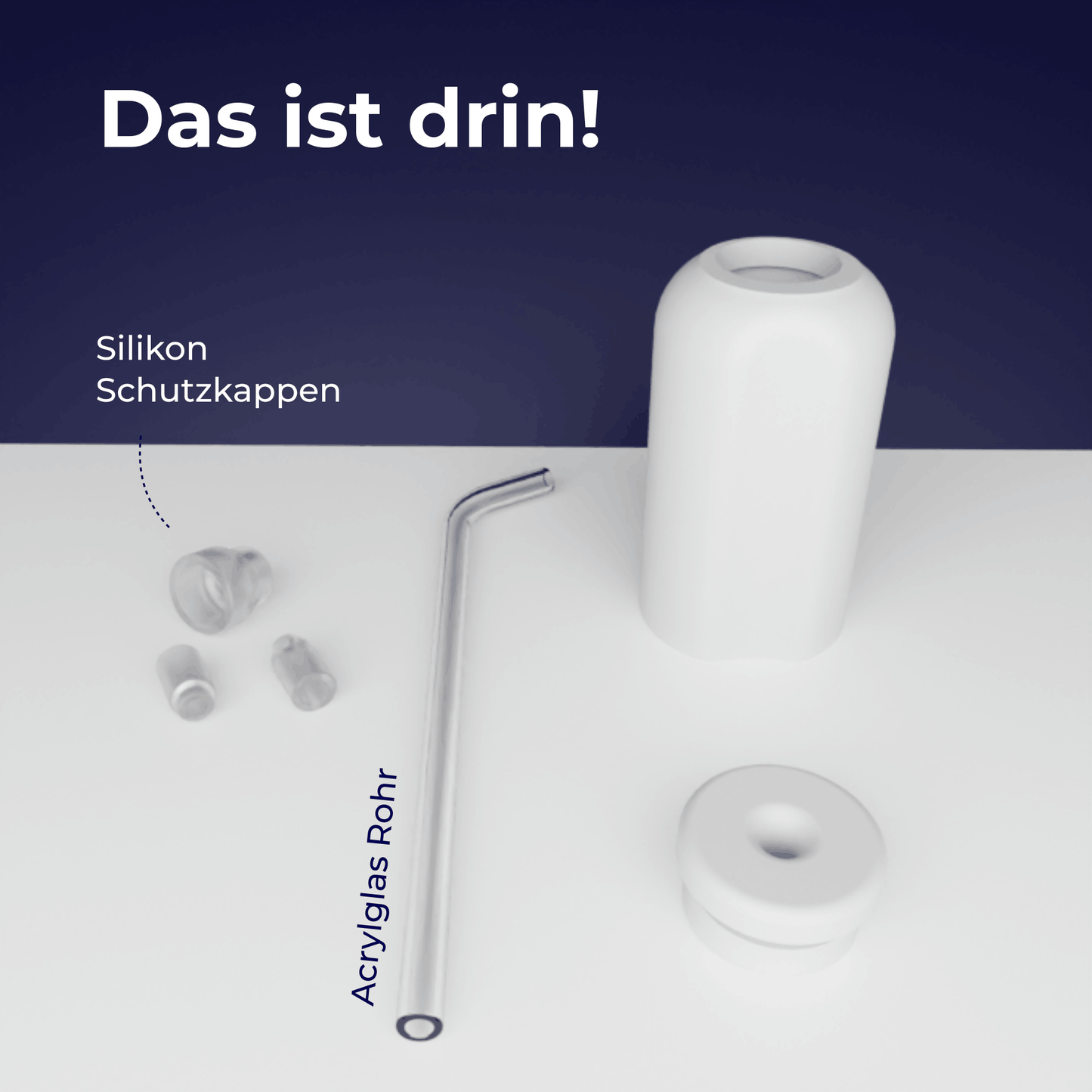 2in1 Mandelstein Schröpfglas & Munddusche