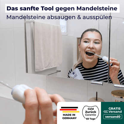 2in1 Mandelstein Schröpfglas & Munddusche