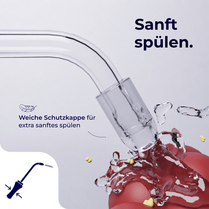 2in1 Mandelstein Schröpfglas & Munddusche