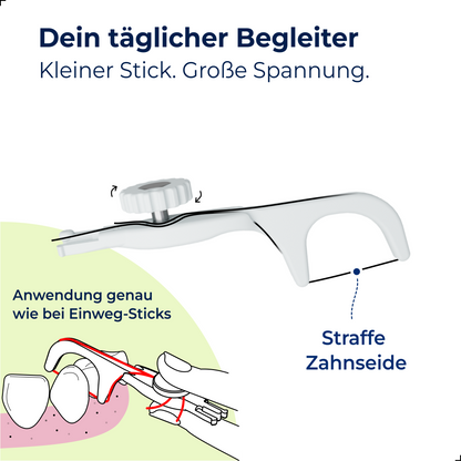 Zahnseide-Stick wiederverwendbar