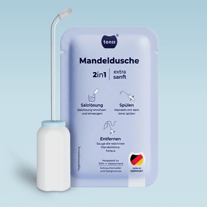 2in1 Mandelstein Schröpfglas & Munddusche