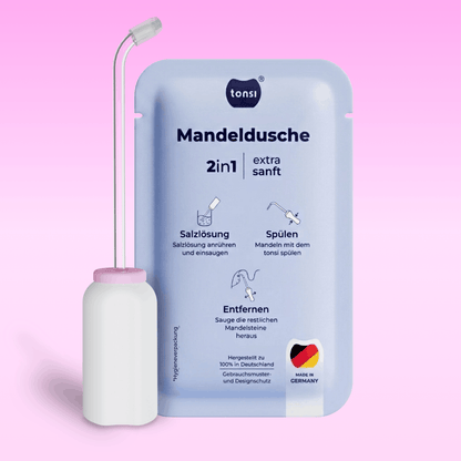 2in1 Mandelstein Schröpfglas & Munddusche