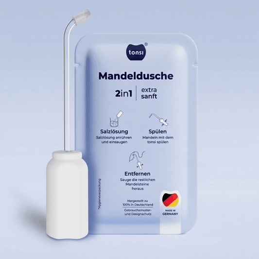 2in1 Mandelstein Schröpfglas & Munddusche