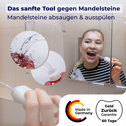 2in1 Mandelstein Schröpfglas & Munddusche