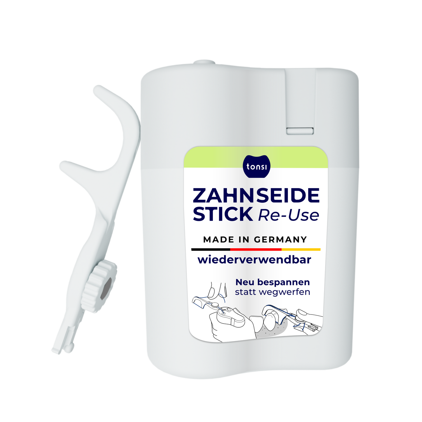 Zahnseide-Stick wiederverwendbar